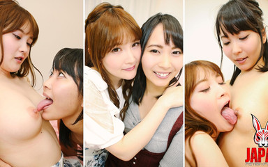 仕事終わりにお互いの乳首を噛み合う小春と鈴木ちひろ。シジュウカラごとに舌は 1 つです。そして彼らは一緒になる。