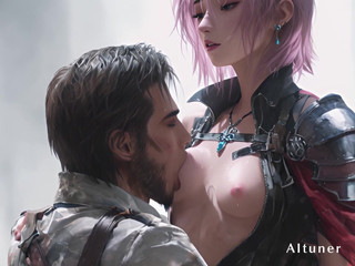 廃墟の熱狩り: ピンク髪の元救世主が獲物を選ぶ