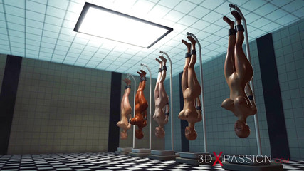 クソマシン。日本人女子大生がキッチンで激しく犯される