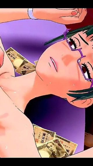 呪術廻戦エロビデオ - 三人組の手コキとマンコファックの禪院真希 - アジア人、日本人、マンガ、アニメ、ヘンタイ 3D ポルノ